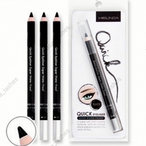 MEILINDA Quick Eyeliner Super Waterproof without Sharpener | Melinda Eyeliner TANPA Rautan/SERUTAN