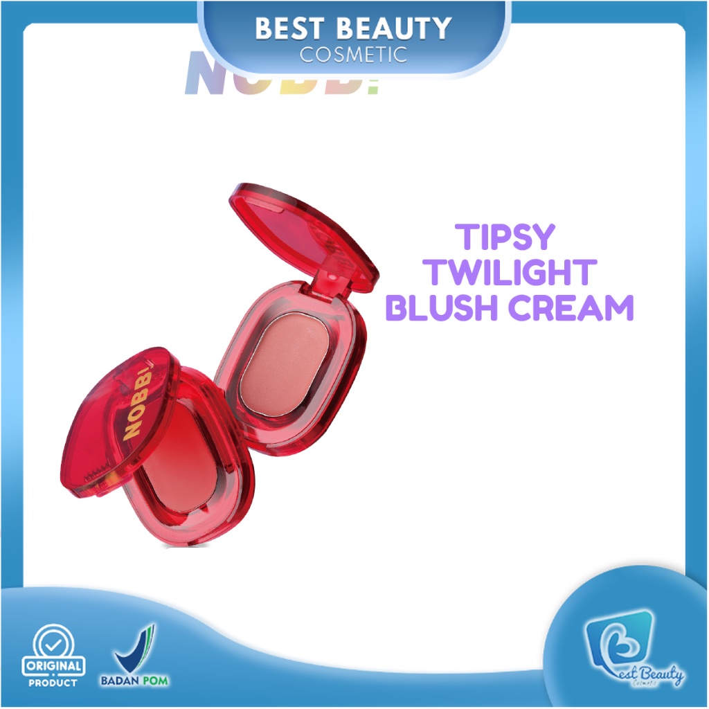 ★ BB ★  NOBB! Tipsy Twilight Blush Cream Multifunctional Blush On Pigmented