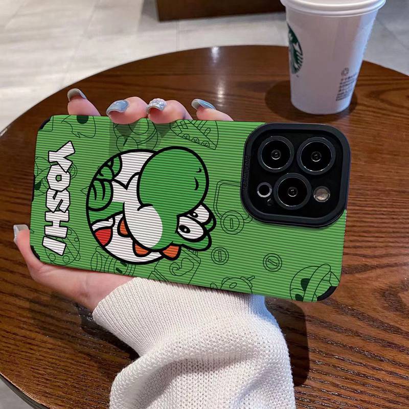 Leather So Cute green dinosaur Soft Case for Samsung A21S A12 A50S A30S A20 A30 A32 A22S A52S A72 A10S A33 A53 A73 A13 A04S A23 A51 A71 A31 White Phone Case for Man Women Girl