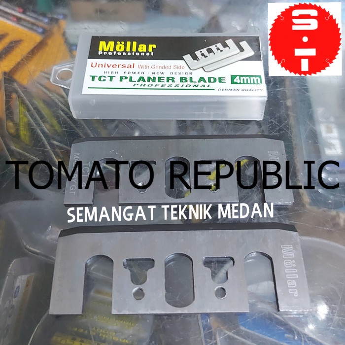 Murah MATA PISAU SERUT KETAM KAYU PLANER BLADE UNIVERSAL TCT 3" 4mm MOLLAR JNC347