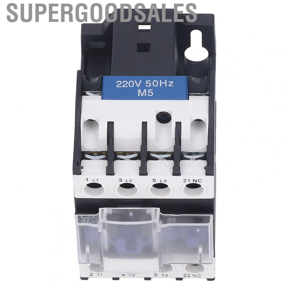 Supergoodsales Electrical Contactor  Switch Low Power Consumption Easy Installation Silver Contact for Building