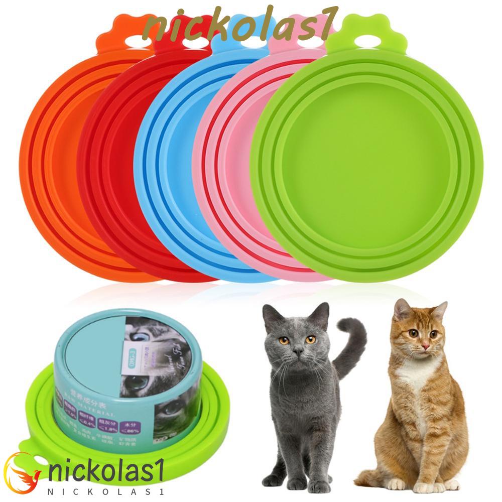 NICKOLAS1 Tutup Kaleng Dapur Kucing Anjing Penyimpanan Makanan Basah Reusable Keep Fresh Tin Cover