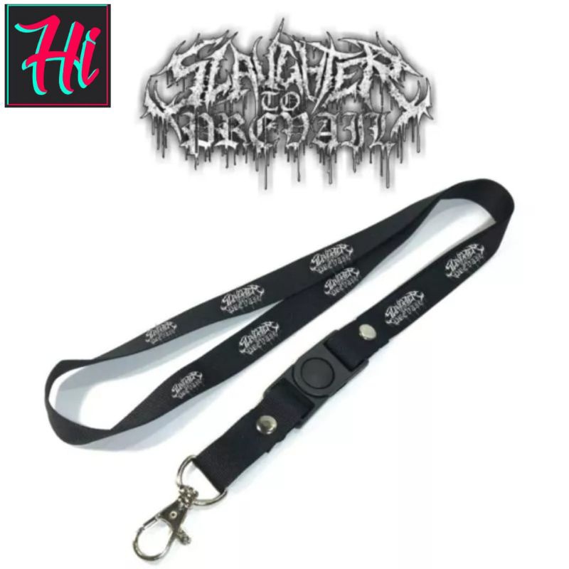 

lanyard SLAUGHTER TO PRENAIL tali lanyard BAND METAL gantungan kunci name tag id card kartu nama / tali lanyard gantungan leher fullprint