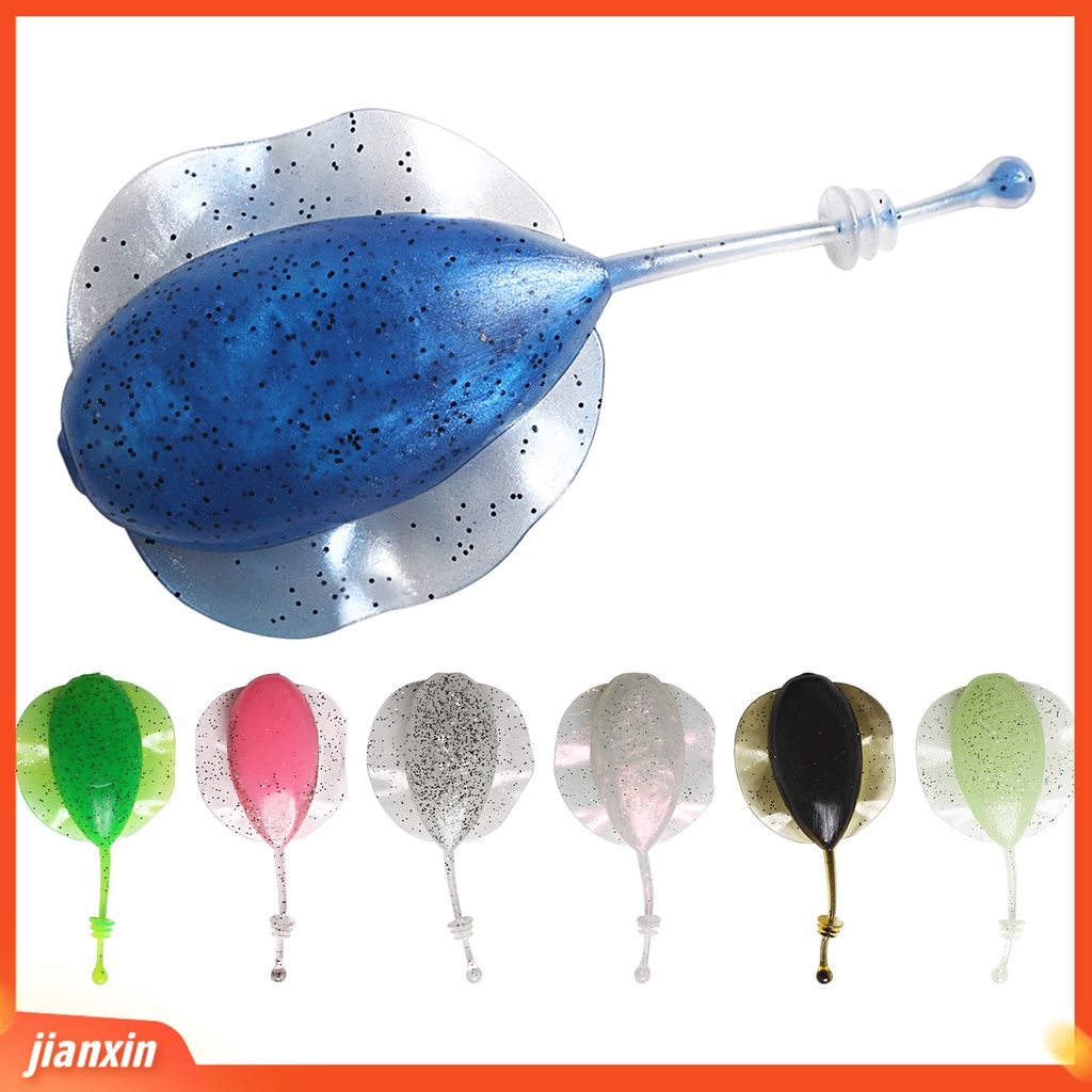 (In Stock) 9cm /13.8g Umpan Pancing T-tail Simulasi Warna Cerah Sequin Melar Universal Luminous Buatan Silikon Lembut Umpan Skate Ray Untuk Outdoor