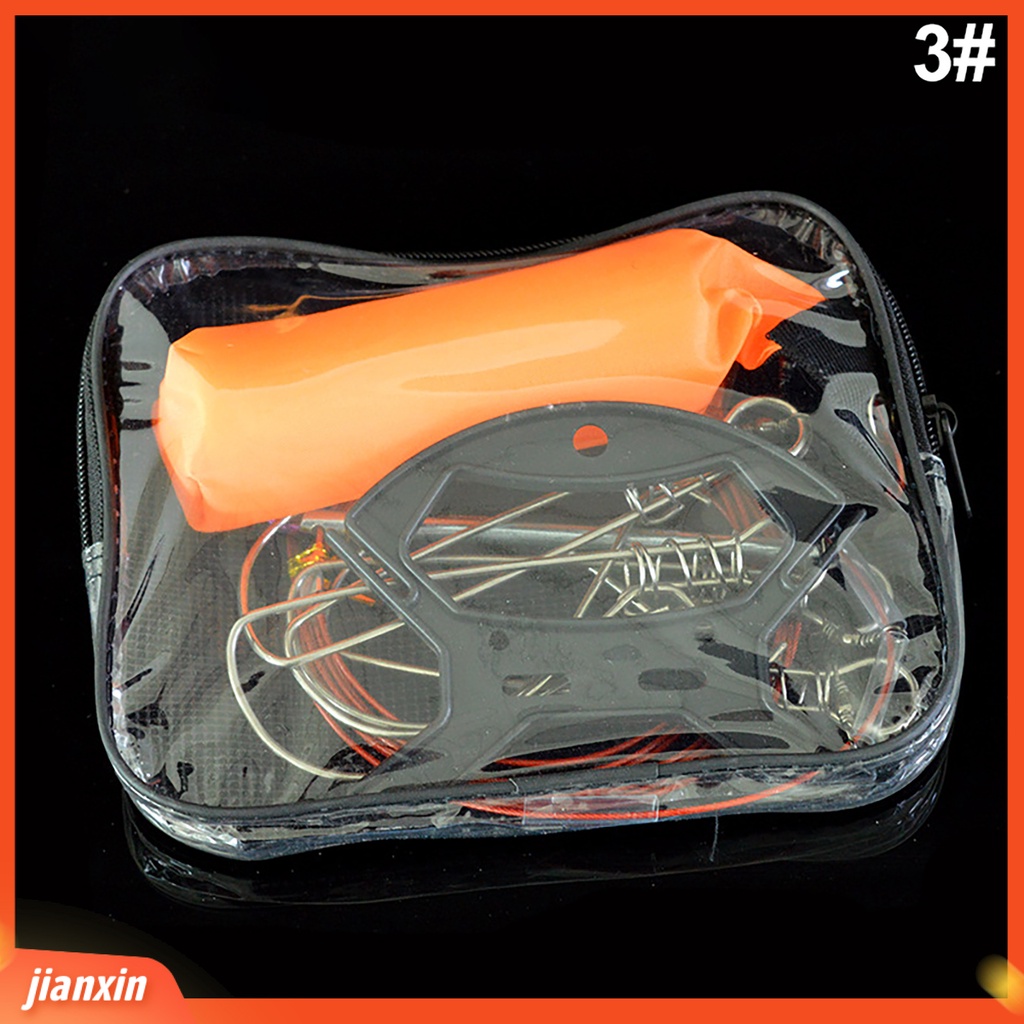 (In Stock) 1set 5jepit Gaya Tarik Kuat Gesper Ikan Stainless Steel Anti-Deformasi Memancing Lock Buckle Memancing Aksesoris
