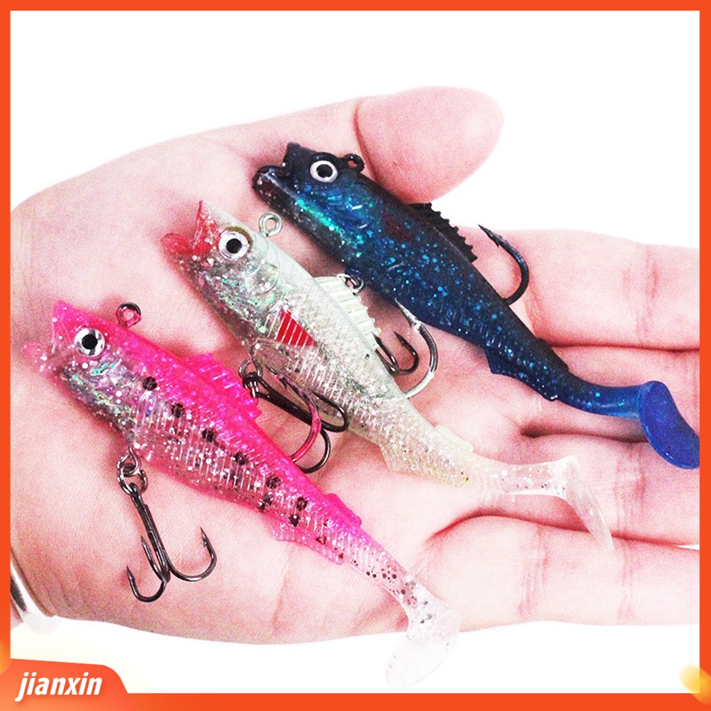 (In Stock) 10Pcs /Set 9cm 14g T-Shaped Tail Fishing Lure Kait Tajam Silikon Mulut Besar Popper Memancing Umpan Topwater Untuk Outdoor