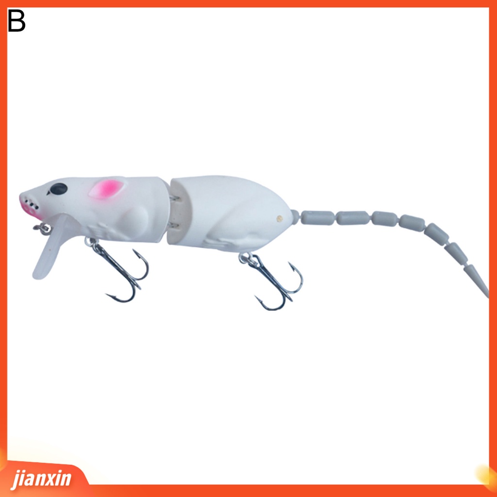 (In Stock) 15 cm Umpan Renang Tikus Palsu Buatan Lure Dengan Kait Memancing Aksesoris Kit