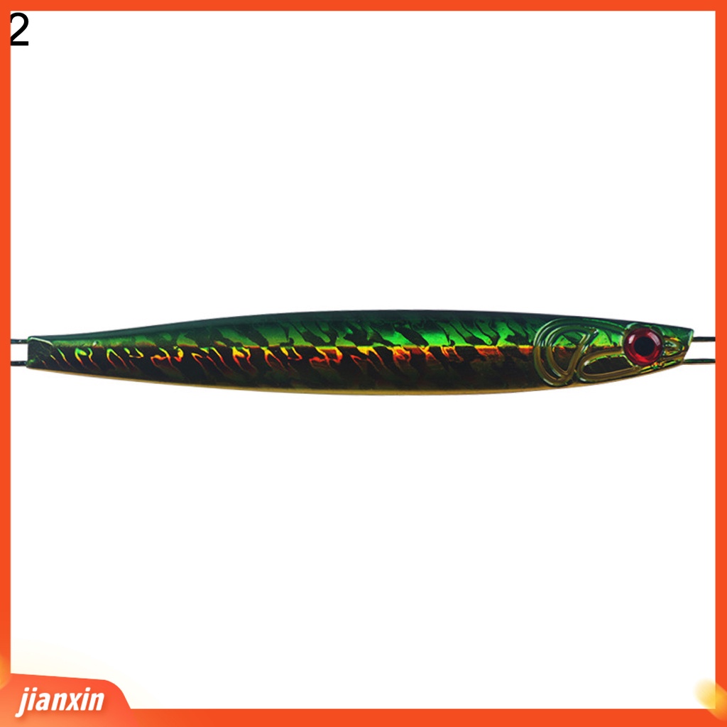 (In Stock) 180g 175mm 3D Mata Ikan Plat Besi Umpan Pancing Tenggelam Lure Pensil Untuk Penggemar Memancing