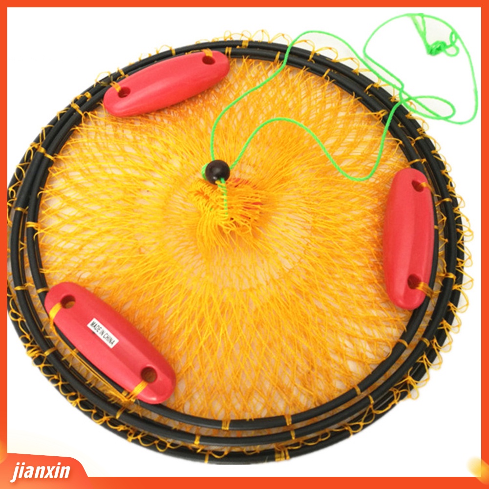 (In Stock) 2lapisan Jaring Apung Memancing Portabel Lipat Ikan Udang Mesh Cage Trap