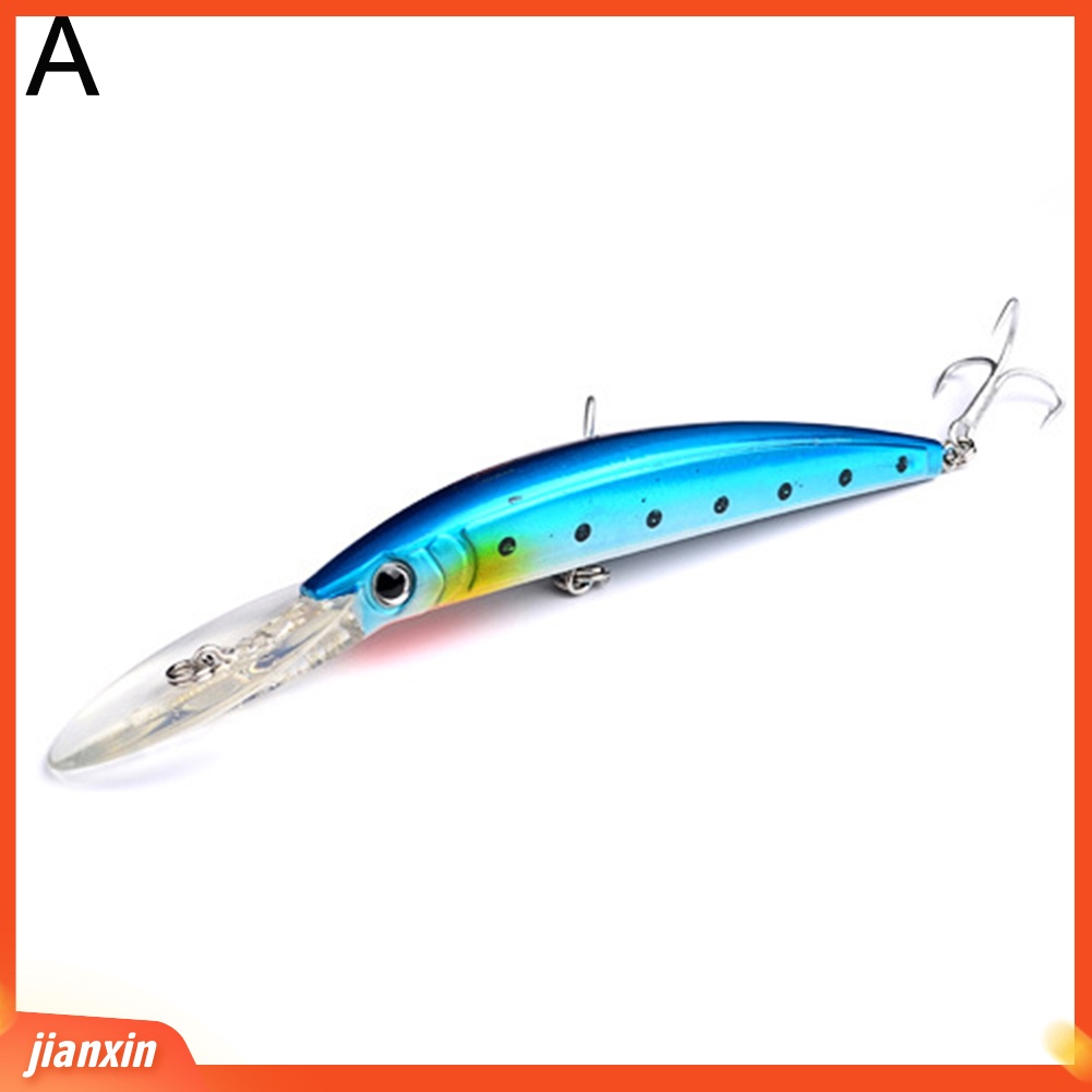 (In Stock) Ikan Kecil Buatan Hard Lure Jig Fishing Bait Tackle Dengan Dua Kait Alat