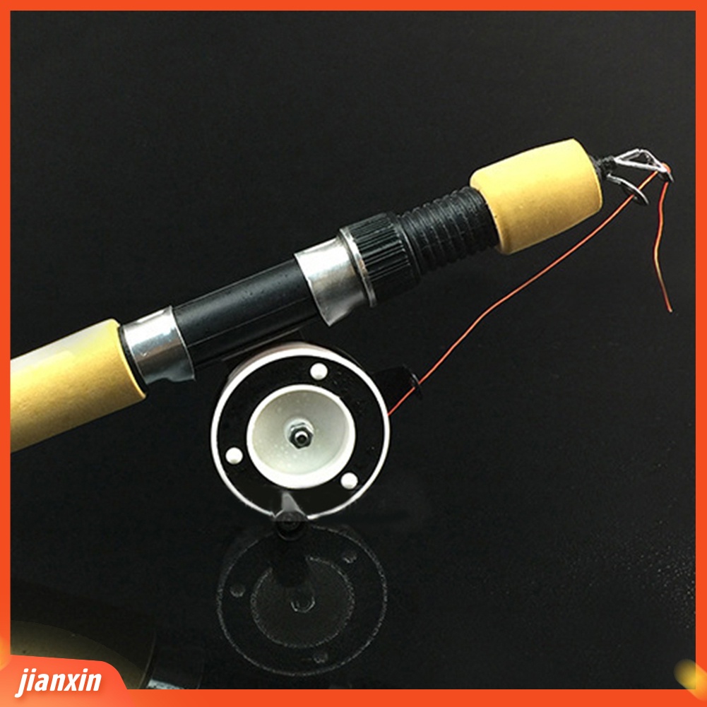 (In Stock) Ultralight Ice Reel Pancing Mini Pole Line Rod Mantan Rafting Udang Roda Metal