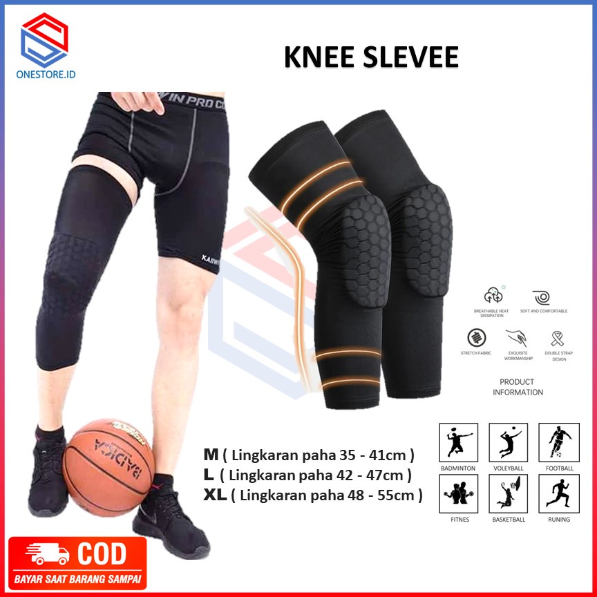 Deker Pelindung Lutut Leg Sleeve Pad Basketball Leg sleeve pad Basketball / Legpad / Leg sleeve pad Deker Basket