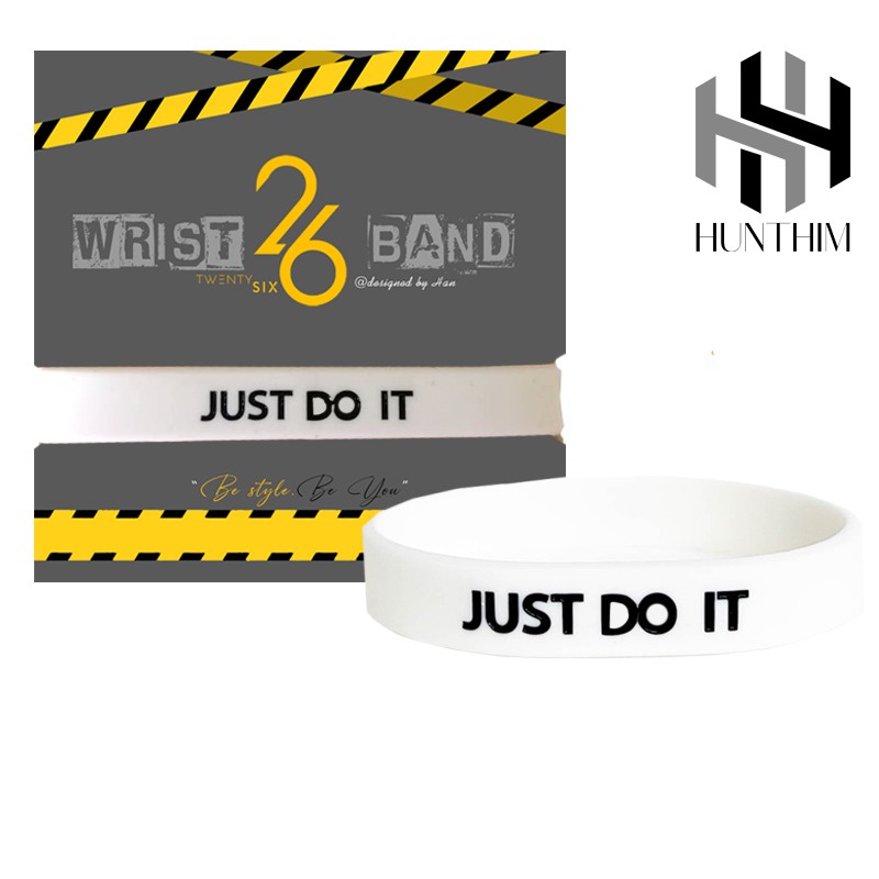GELANG TANGAN PRIA ORI THE WILL TO FIGHT UA JUST WHITE