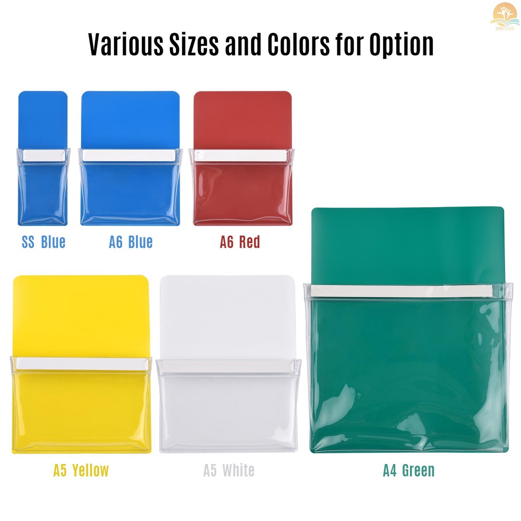 In Stock SS Magnetic Pocket Pen Holder Notebook Tools Aksesoris Tas Penyimpanan Untuk Papan Tulis Lemari Loker Kulkas