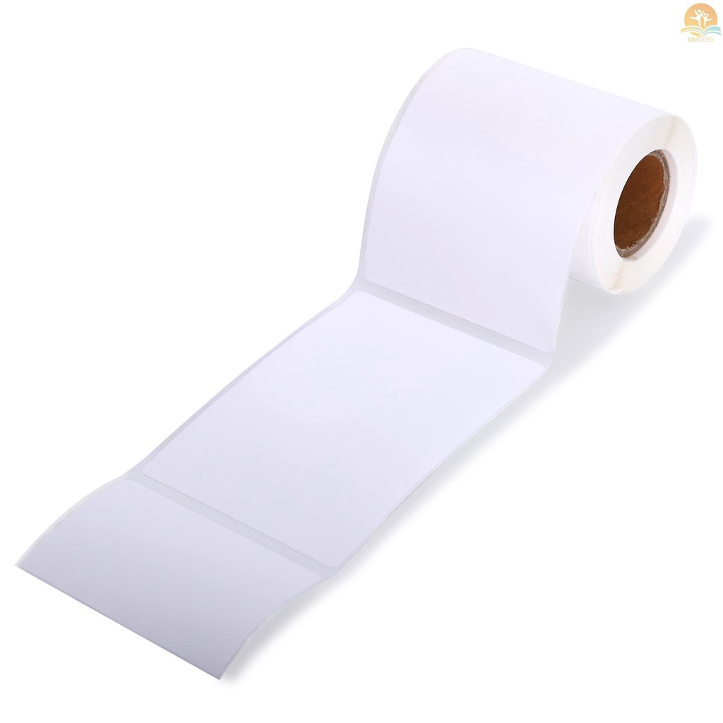 In Stock Thermal Printing Label Kertas Perekat Diri Label Printer Stiker Printable Paper Roll Tahan Air Minyak Tahan Sobek Untuk Makanan Harga Komoditi Barcode Wadah Mark f