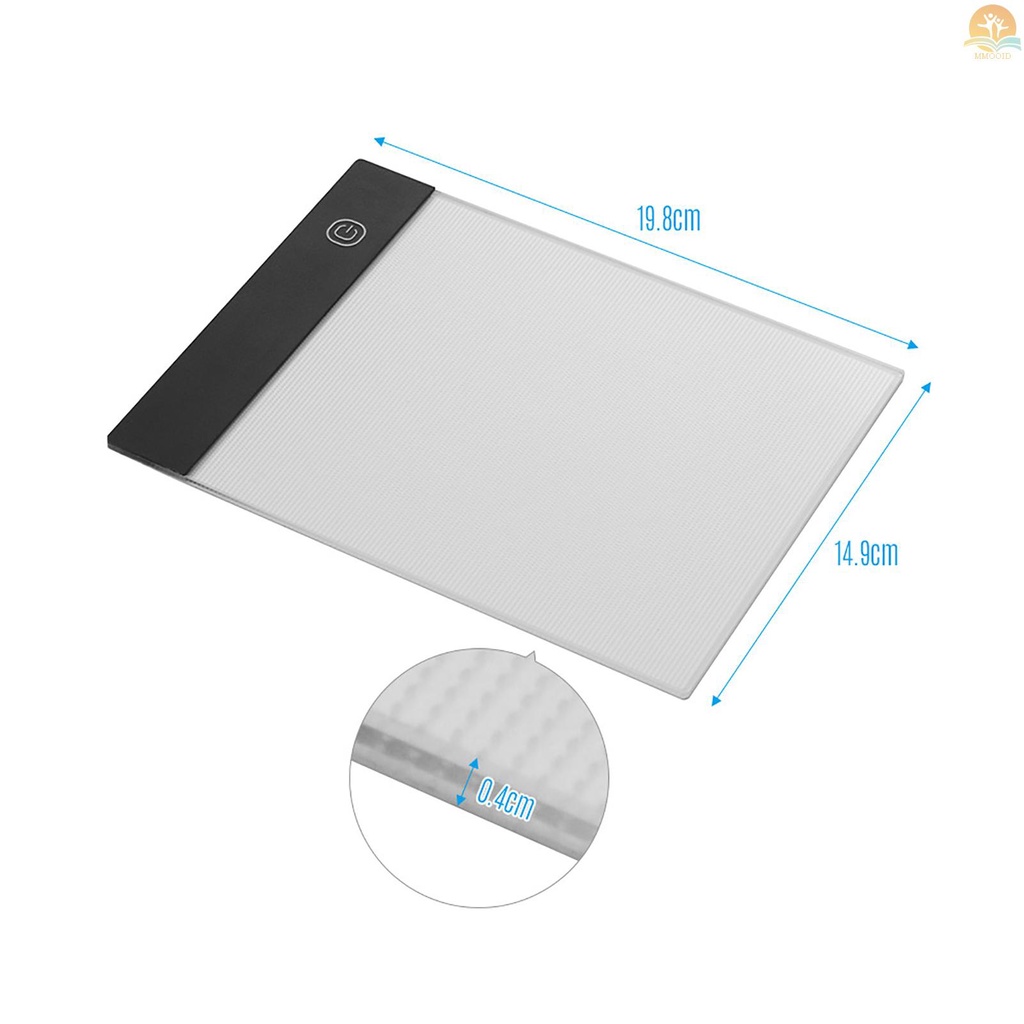 In Stock LED A5 Graphic  Light Pad Digital  Copyboard with 3-level Adjustable Brightness for Tracing Drawing Copying Viewing DIY Art Craft Diamond Jewel Paint Supplies