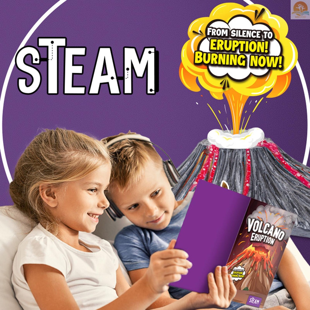 In Stock Vulkanik Erupsi Kit STEM Eksperimen Sains Kimia Edukasi Kerajinan Proyek DIY Kit Perlengkapan Percobaan Lab Bermain &amp; Belajar Untuk Pelajar Penggemar Sains