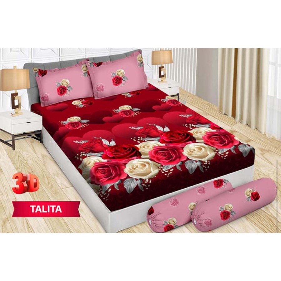 Bonita - Sprei RUMBAI King (180x200) Terlaris motif Pilihan