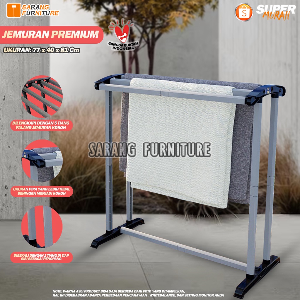 REAL PICT 100% ORI Rak Handuk &amp; Pakaian / JEMURAN HANDUK PIPA 5 / JEMURAN KINGDOM ARIES