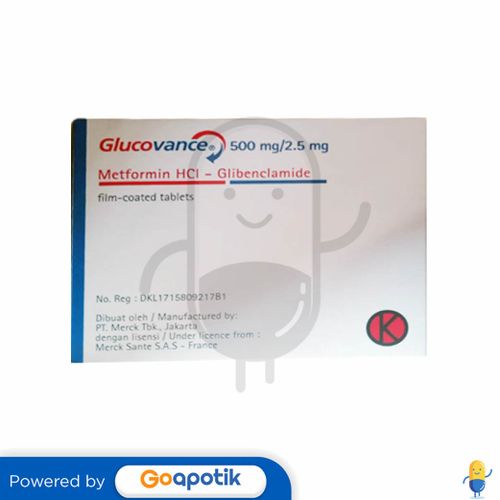 GLUCOVANCE 500/2.5 MG BOX 100 TABLET