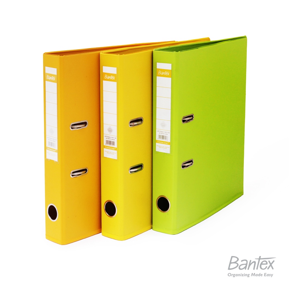 

[Artomas] Bantex Ordner A4 5cm Yellow - Lemon - Lime 1451V PVC Lever Arch File