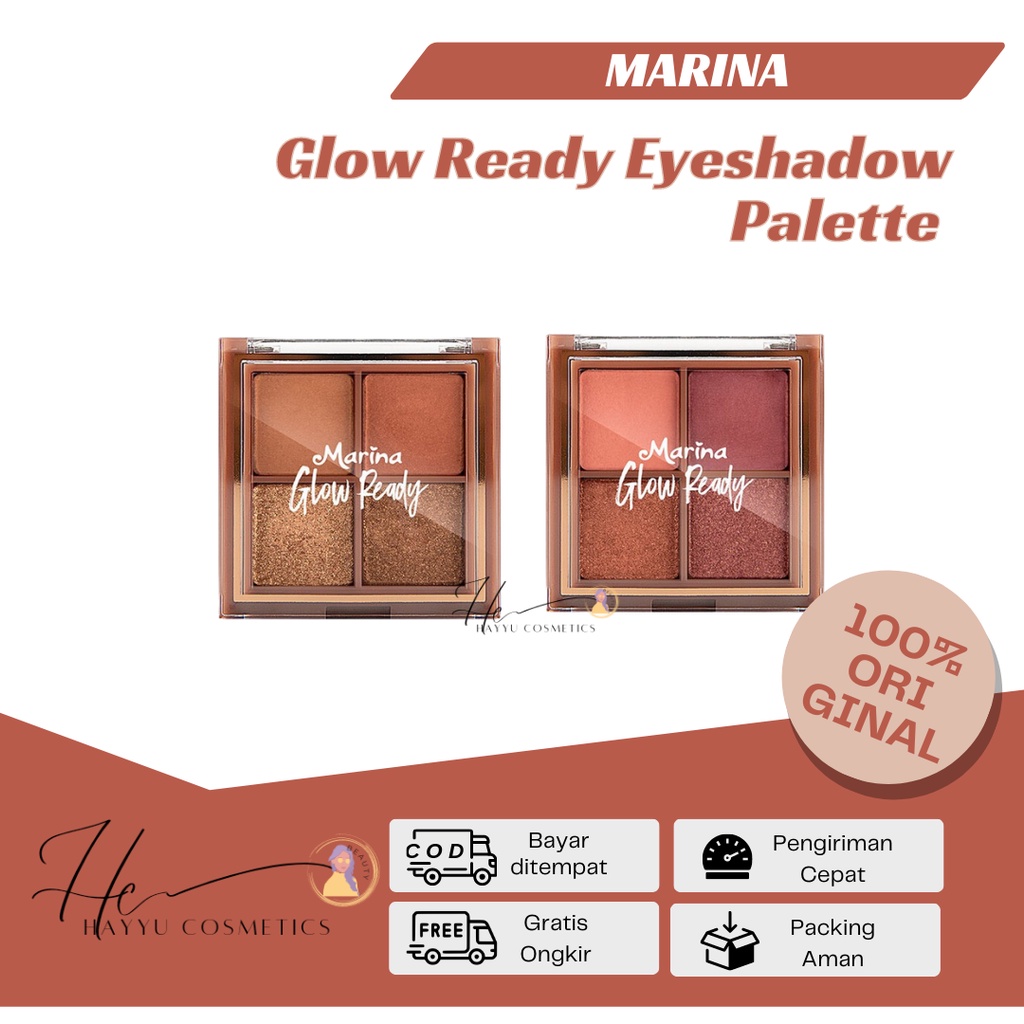 HAYYUCOSMETICS - Marina Glow Ready Eyeshadow Palette