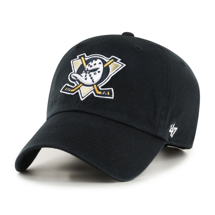 Topi Original 47 Brand Clean Up Anaheim Ducks Black