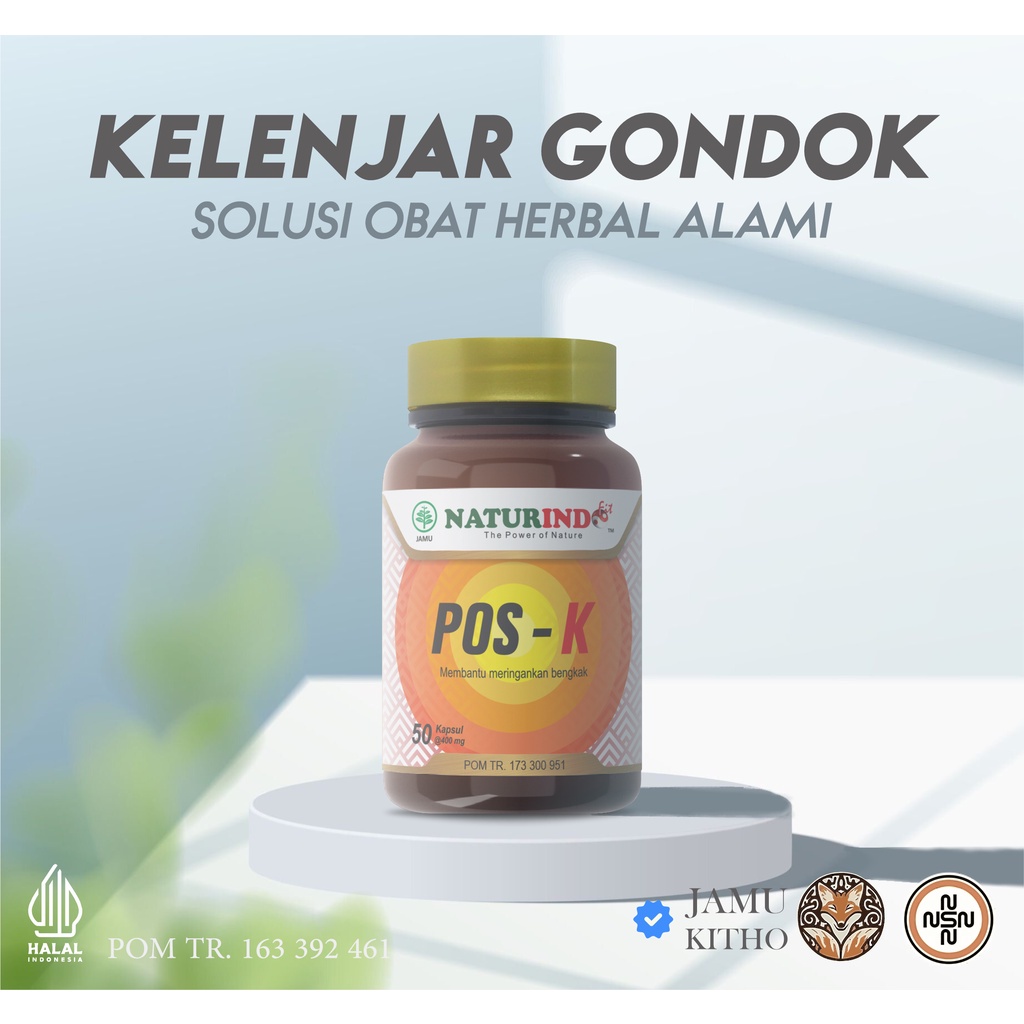 

Obat Gondok Obat Kelenjar Tiroid Benjolan di Leher di Tubuh Obat Amandel BPOM Ampuh POS K NATURINDO Obat Herbal Kelenjar Getah Bening 40 Kapsul
