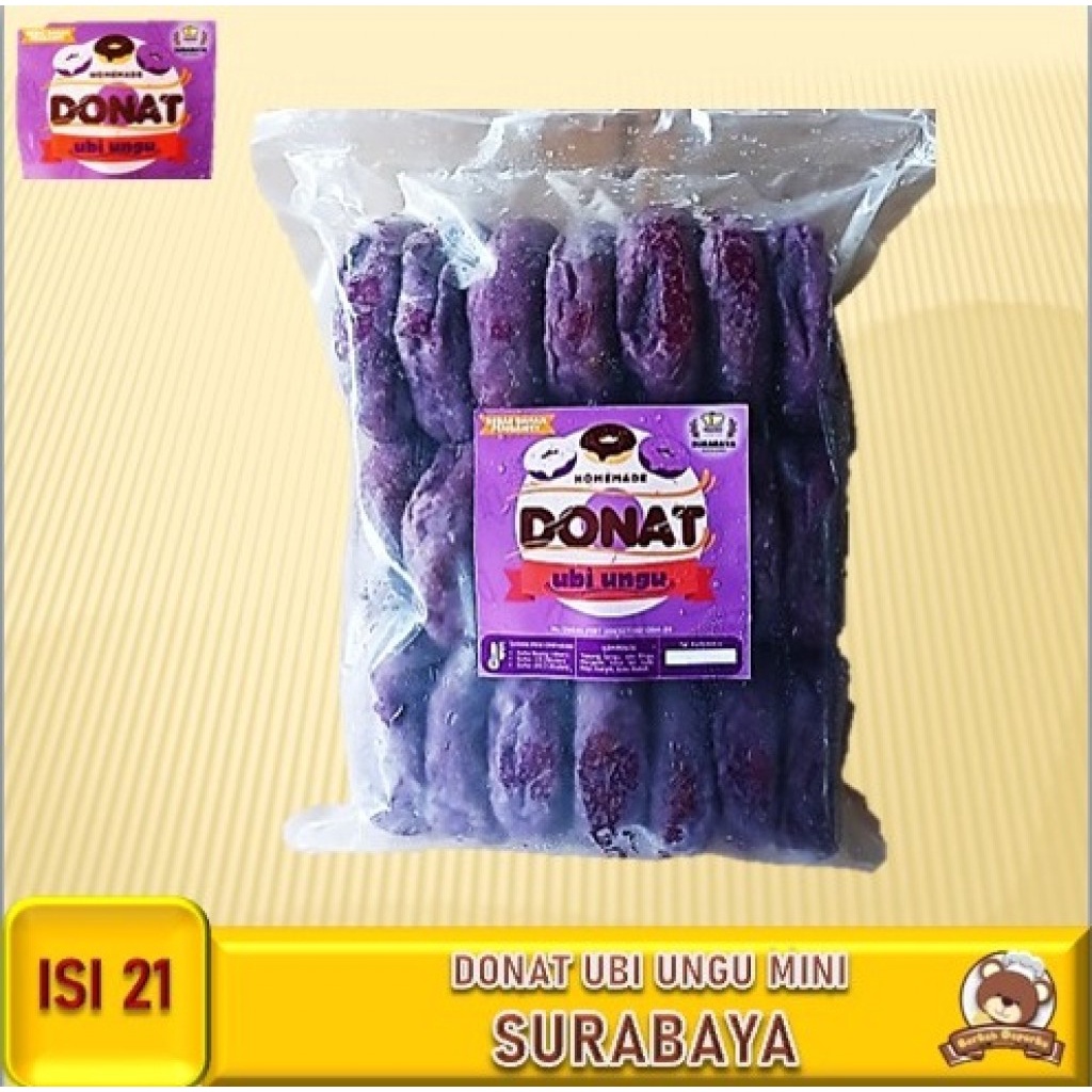 Surabaya Donat Ubi Mini isi 21 Frozen Murah Bogor