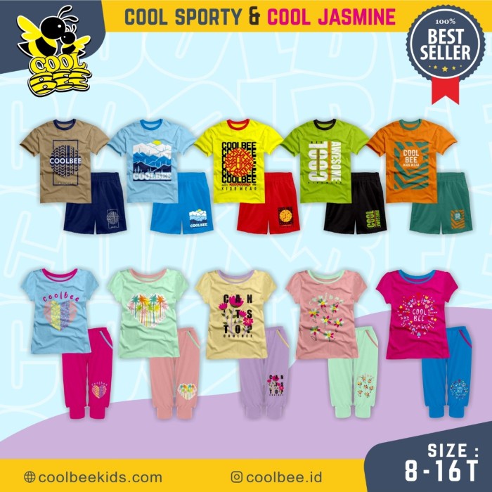 ✨BEST✨ -Setelan Anak Laki Junior / Cowo / Remaja Tanggung Coolbee sz 8-16T