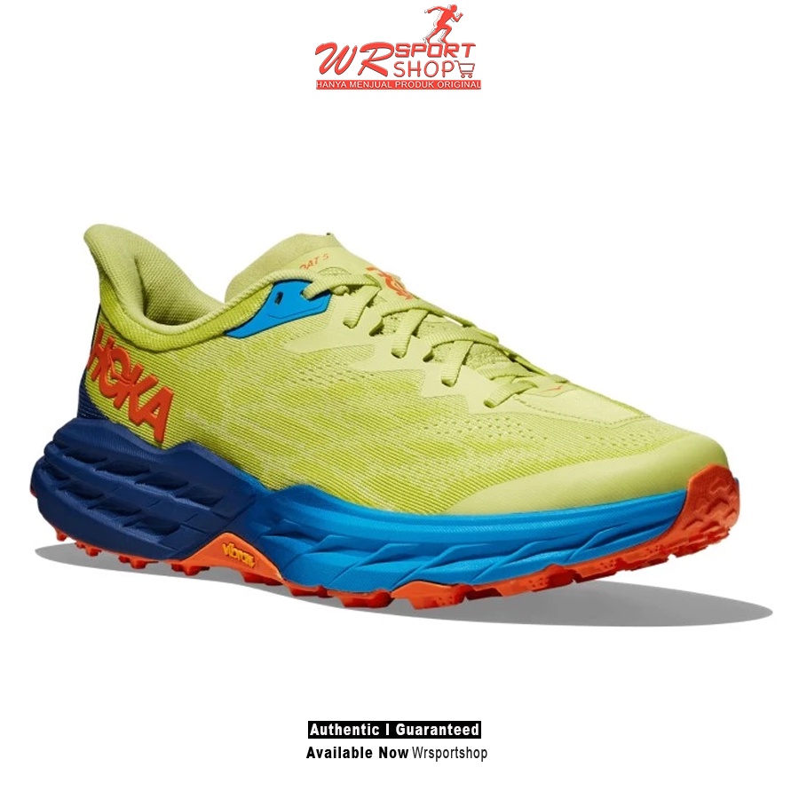 Sepatu Lari Trail Pria Hoka Speedgoat 5 Wide Citrus Glow ORIGINAL