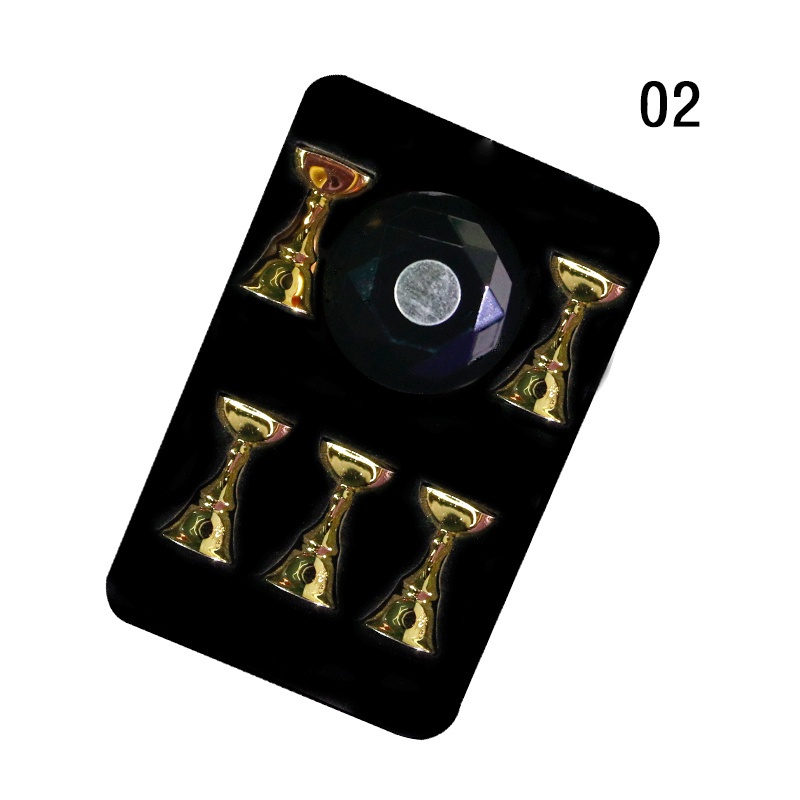 Nail Display Stand Holder Untuk Latihan Nail Art Magnet Crystal Gem