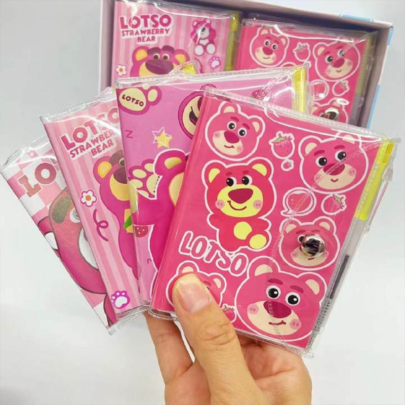 

Notebook Sanrio Bear Lucu Strawberry Kartun Notebook Single Line notebook - SO
