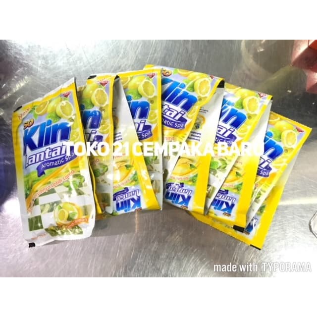 So Klin Lantai CITRUS LEMON 1 Renceng isi 12 pcs  SoKlin Lantai KUNING