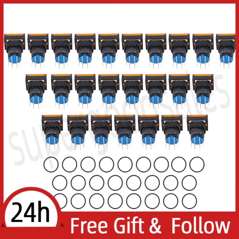 Supergoodsales Momentary Push Button Switch  Self Locking Long Life for Electricity