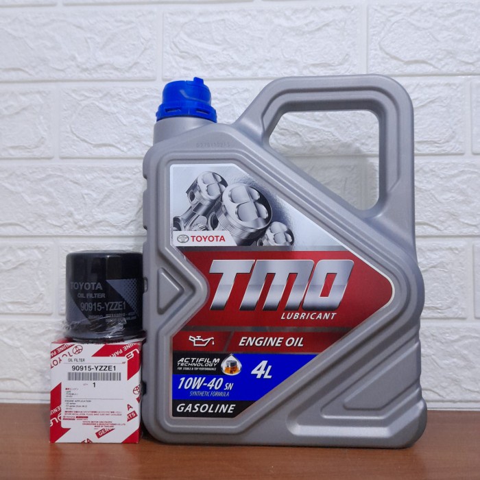 Paket oli toyota-tmo 10W-40 & filter oli yaris vios limo soluna starle