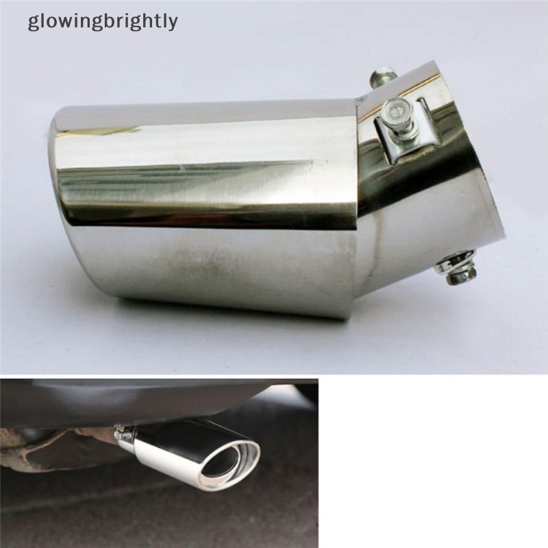 [glowingbrightly] Pipa Tip Knalpot Knalpot Ekor Knalpot Universal Mobil Stainless Steel Chrome TFX