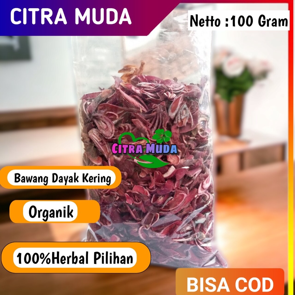 

Bawang Dayak kering rajang 100 Gram premium