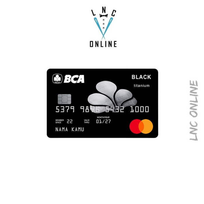 

Stiker Skin Card Kartu ATM eMoney Flazz Black Card Fake
