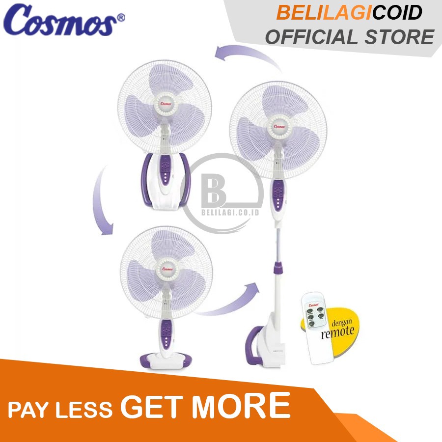 Cosmos Kipas Angin Remote 3in1 16 SO88 Wadesta / Kipas Angin Cosmos Multi Fungsi WADESTA / Kipas COS