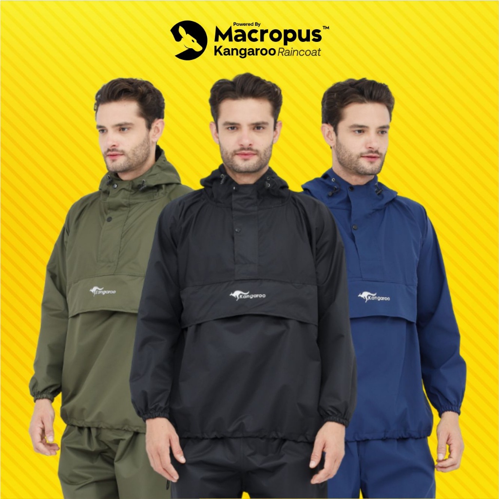 BN34SD KANGAROO RAINCOAT jas hujan pria dewasa jas hujan kangaroo jas hujan gunung mantel hujan jas 