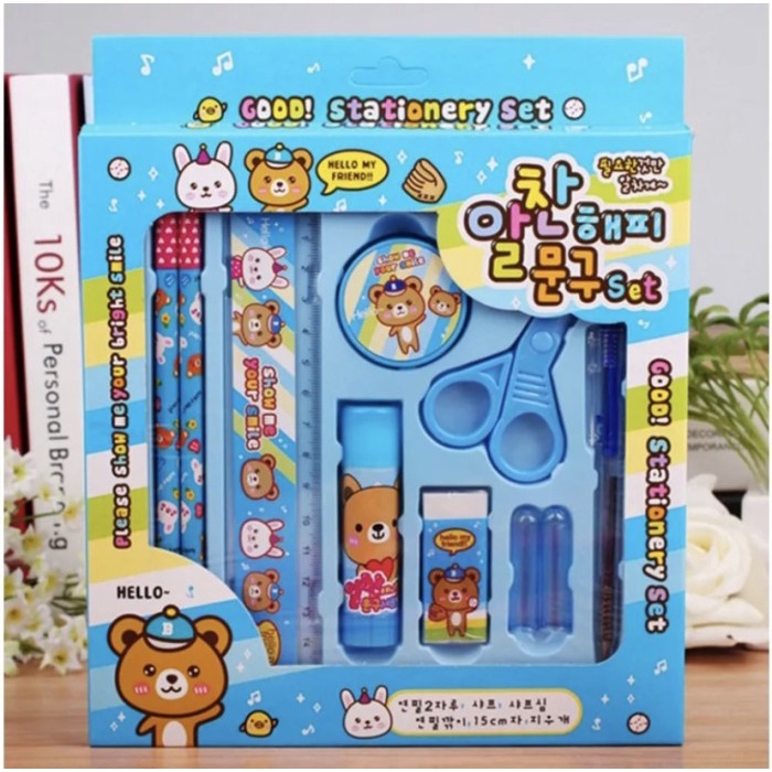

Set Alat Tulis Anak Sekolah / Set Stationary Kids - Biru