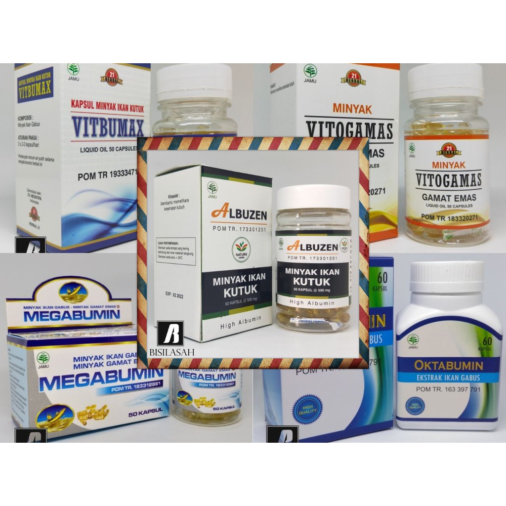 KAPSUL IKAN GABUS ALBUMIN KAPSUL MINYAK IKAN GABUS KAPSUL SERBUK IKAN GABUS BPOM