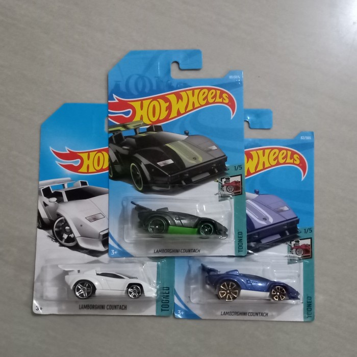 TERBARU Hot Wheels Lamborghini Countach tooned set