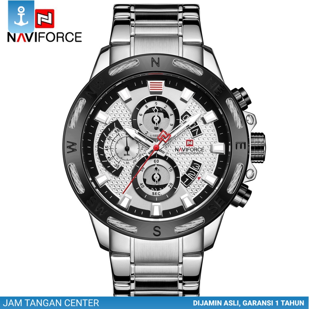NAVIFORCE Jam Tangan Analog Pria NF-9165M Stainles Steel