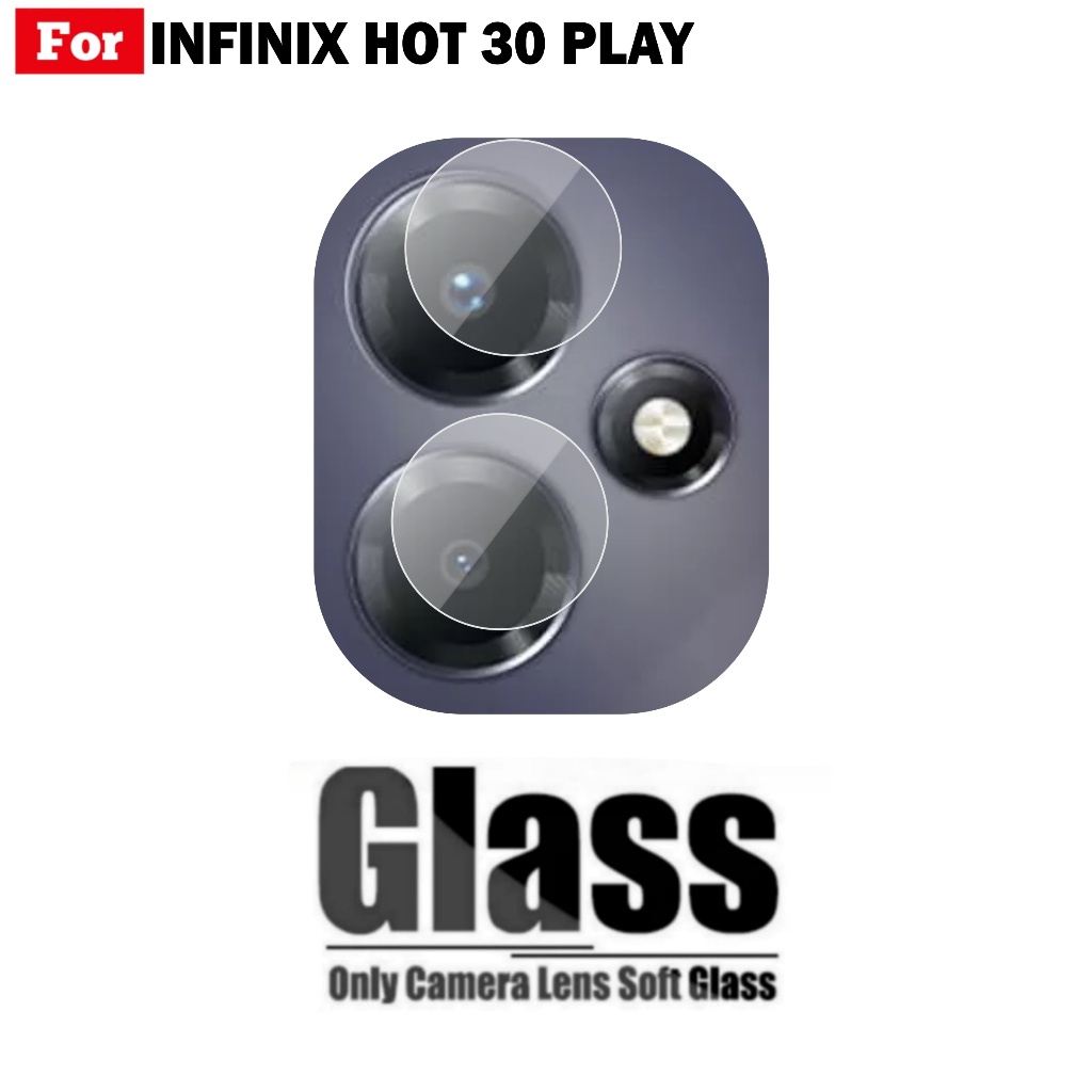 Tempered Glass INFINIX HOT 30 PLAY NFC Anti Gores Camera Belakang Handphone