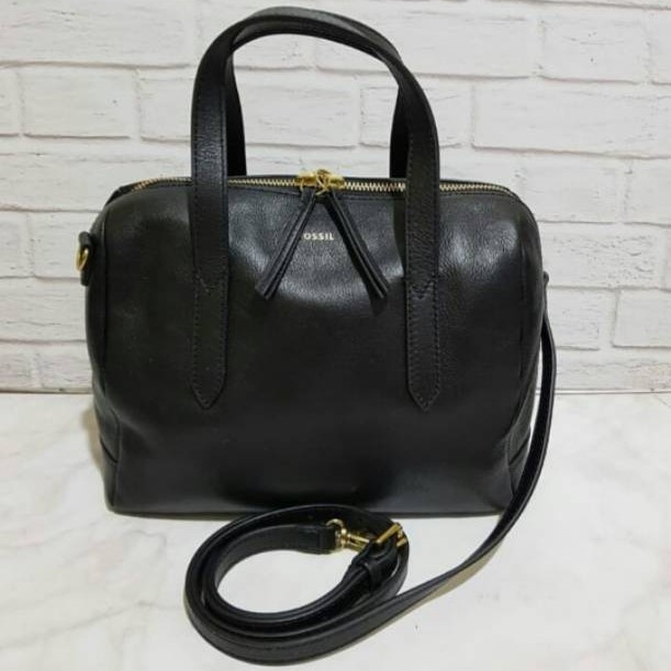 TERMURAH Tas wanita fossiloriginal fosil sydney satchel black