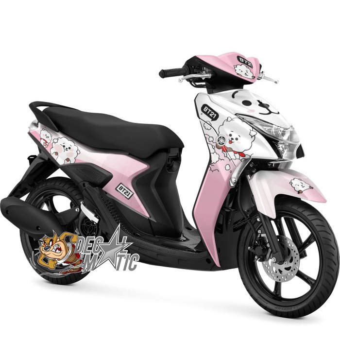 Stiker Gear Full body Decal full body Motor Yamaha Mio Gear 125  BTS BT21 Boneka RJ