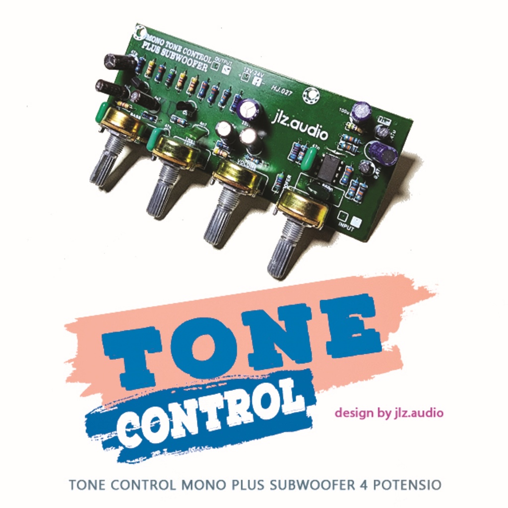 Tone control mono plus subwoofer 4 potensio