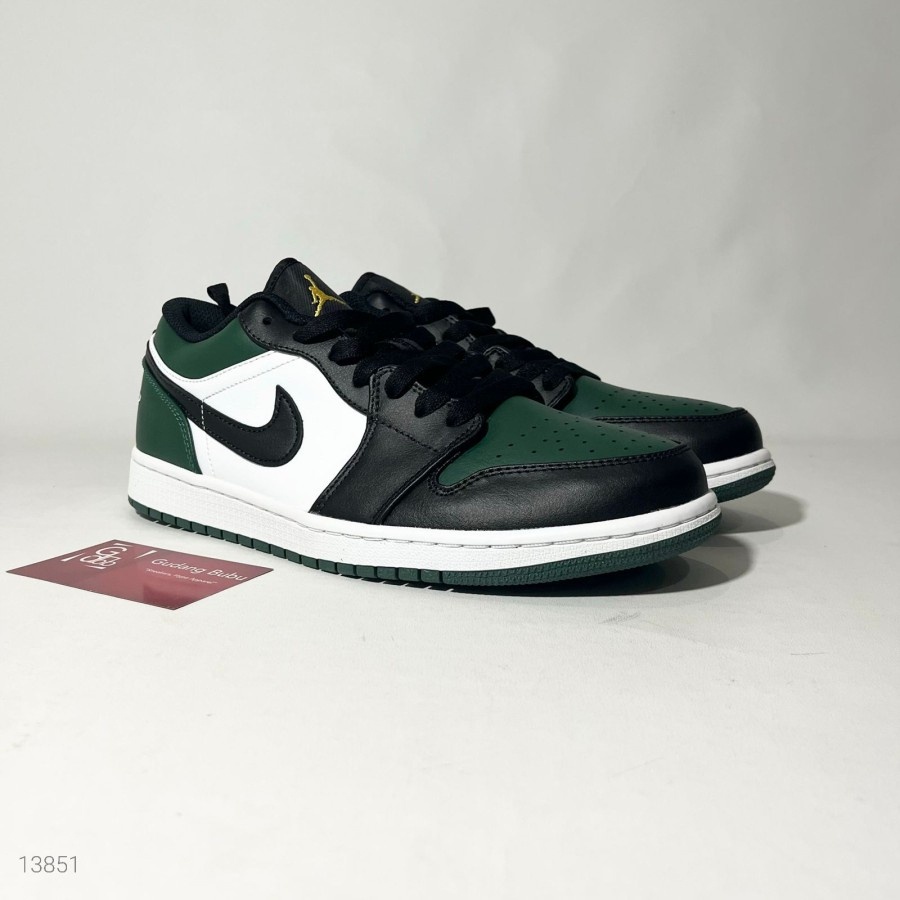 Sneakers Air Jordan 1 Low Green Toe Black White Green Toe Bvs